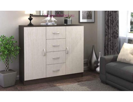 Комод Бася КМ 555М венге/дуб