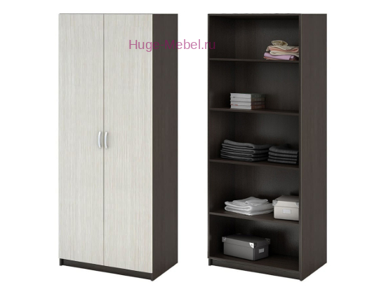 Бельевой шкаф с полками Бася ШК-555 венге