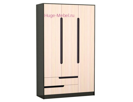 Шкаф 3-х створчатый "Гавана Венге / Дуб"