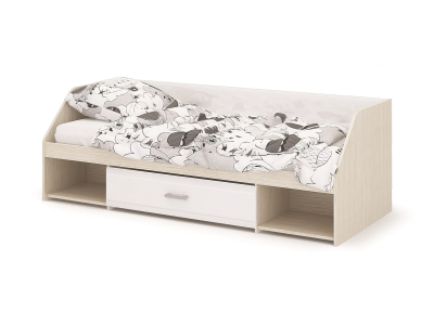 Кровать детская "Симба" белый глянец Кровать детская "Симба" белый глянец